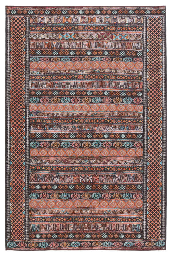 Kate Lester + Jaipur Living Auril Tribal Multicolor/ Orange Area Rug (9'X12')