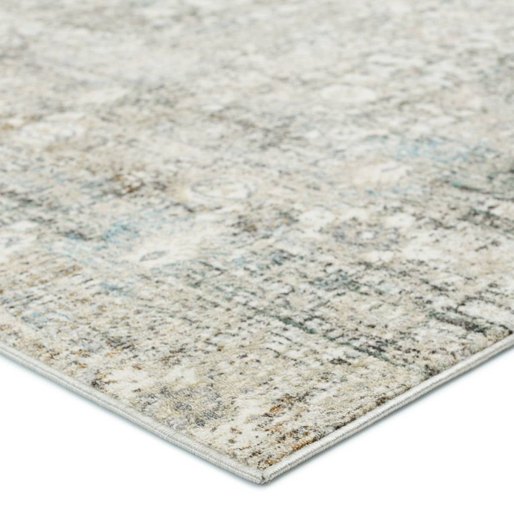 9'10"X 14' Area Rug - Ivory, Gray, Blue, and Green