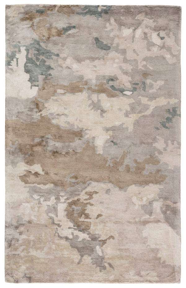 Jaipur Living Glacier Handmade Abstract Light Gray/ Taupe Area Rug (8'X10')