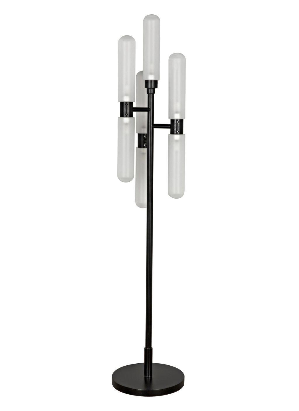 Preview image for Dominique Floor Lamp, Black Metal