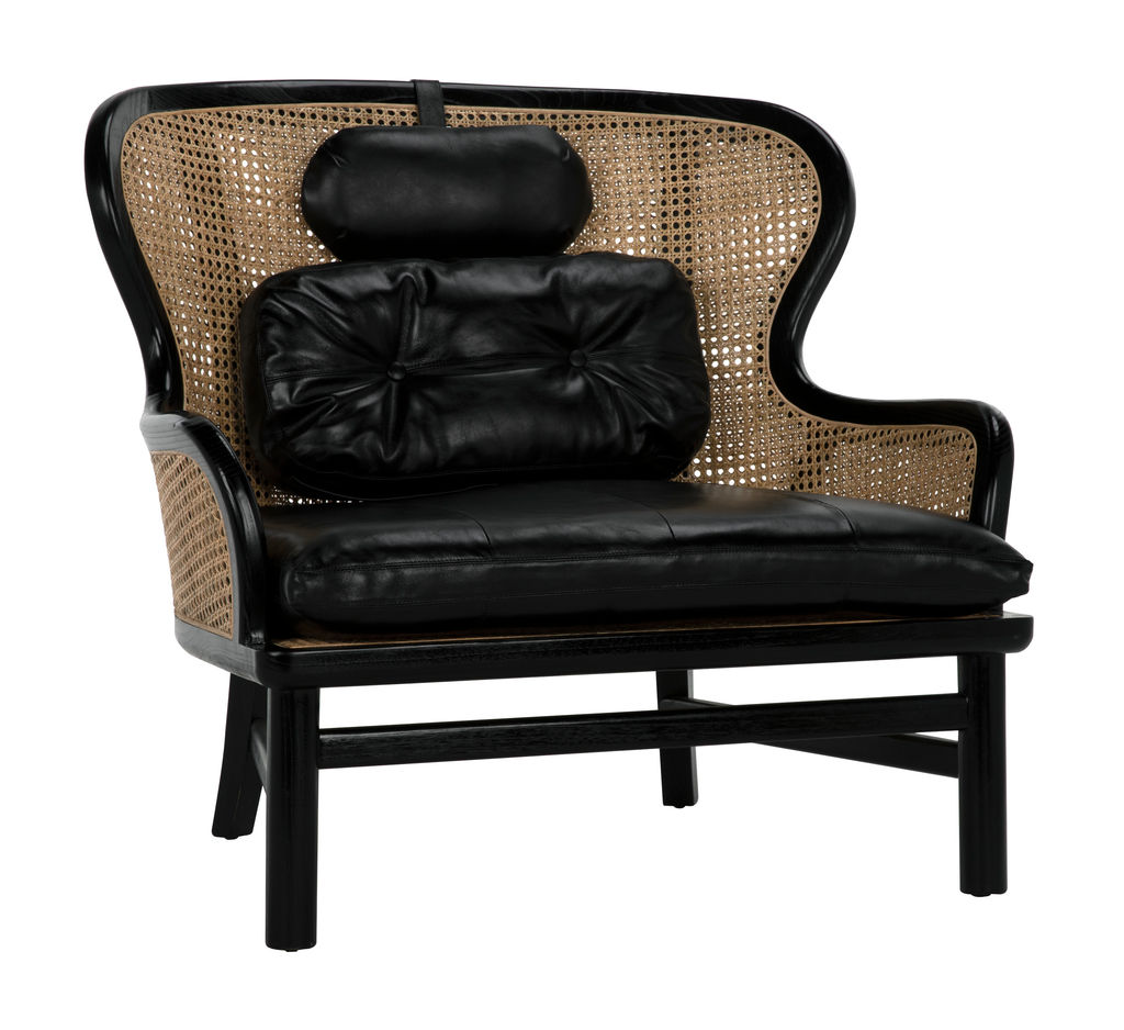 Preview image for Marabu Chair, Charcoal Black With Leather