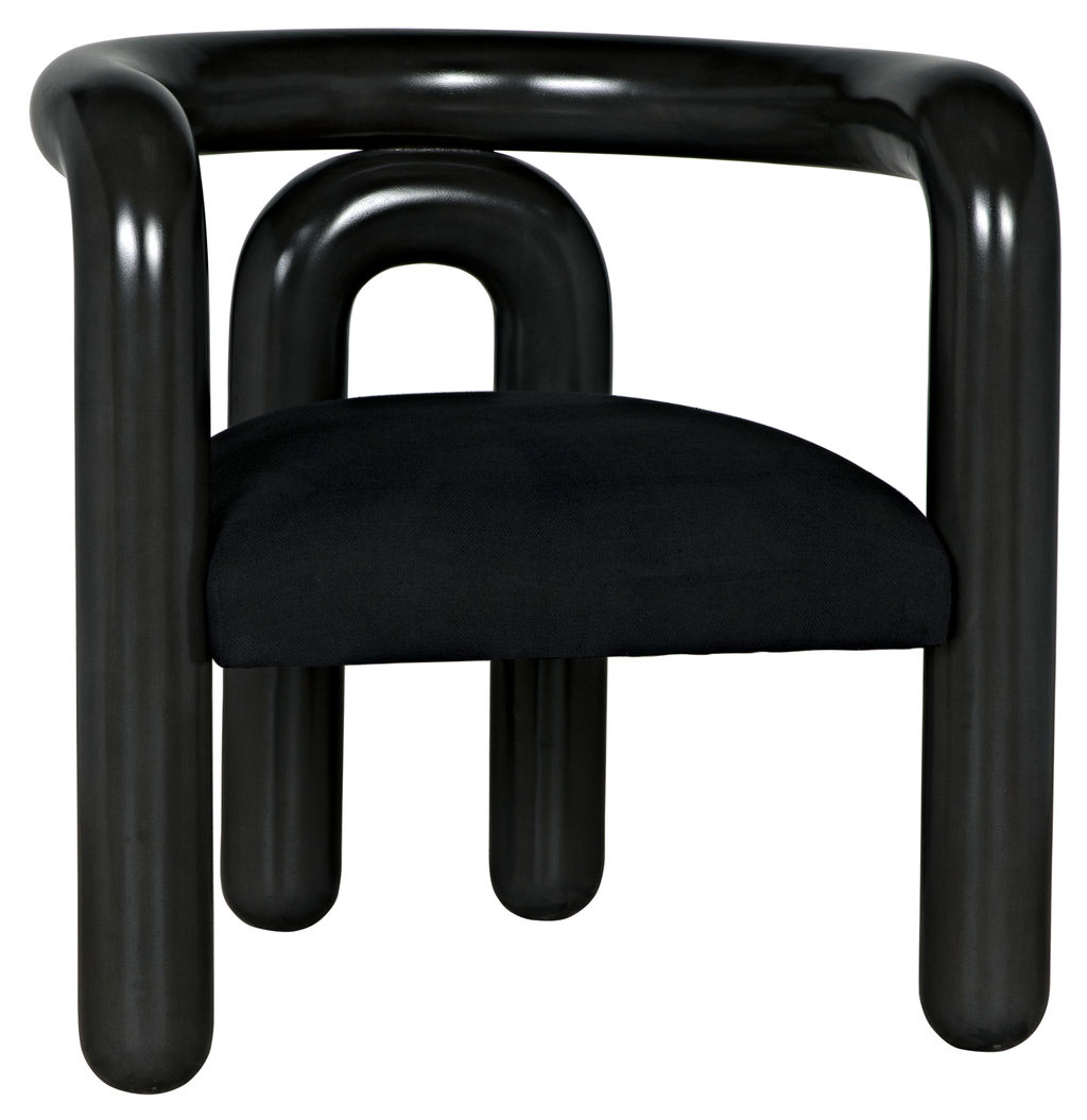 Chic Black Finished Chair
