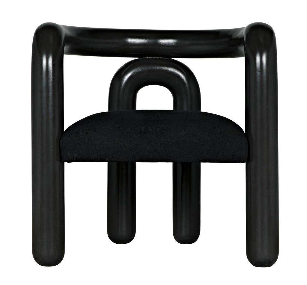 Chic Black Finished Chair