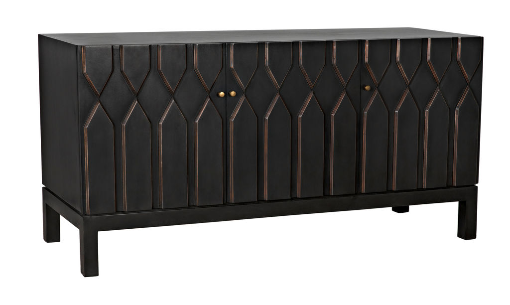 Contemporary Sideboard, Pale Rubbed