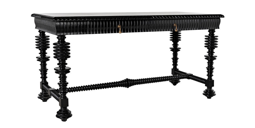 Preview image for Portuguese Desk, Small, Hand Rubbed Black
