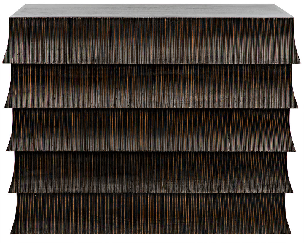 Preview image for Ava Dresser, Hand Rubbed Black With Light Brown Highlights