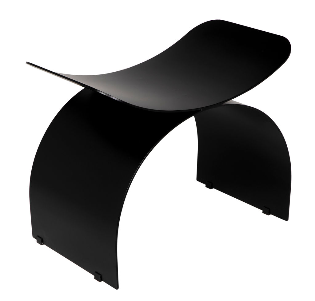 Papillon Stool, Black Steel