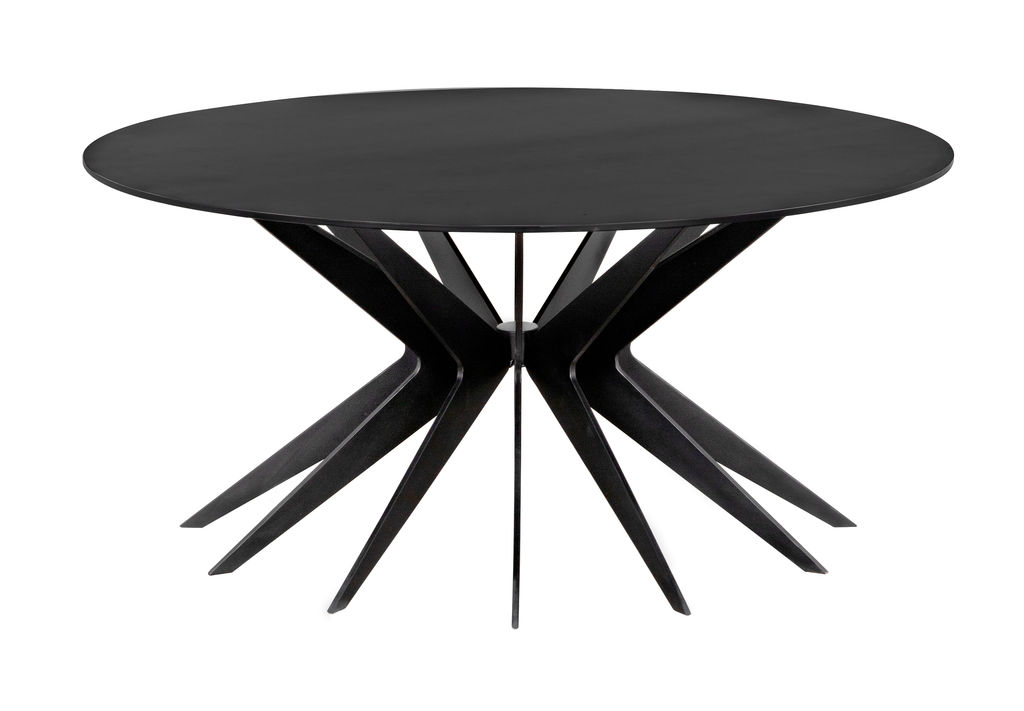 Preview image for Contemporary Silhouette Coffee Table, Black Metal