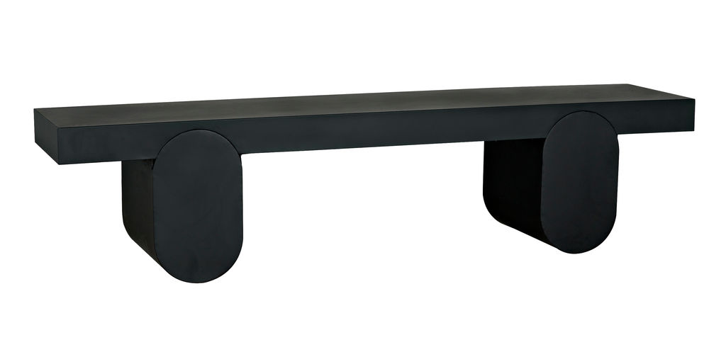 Evora Coffee Table, Black Metal