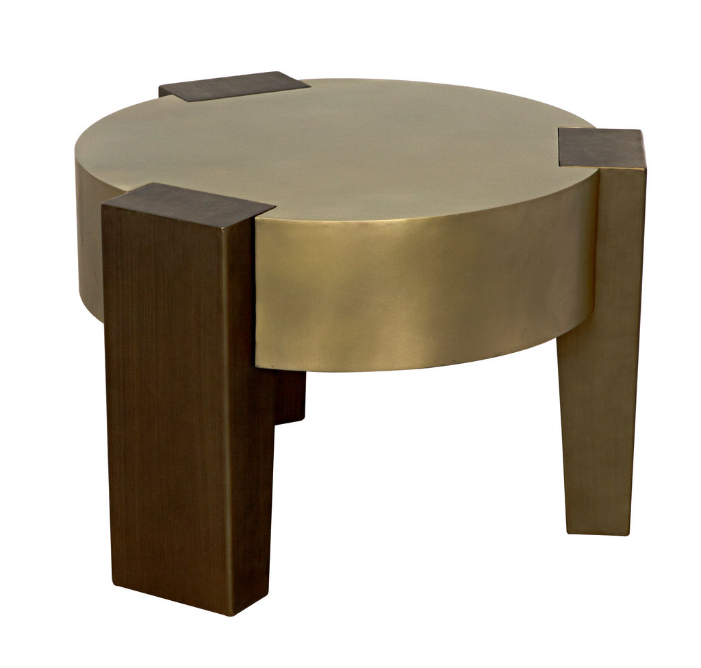 Preview image for Carrusel Coffee Table, Metal With Brass And Aged Brass Finish