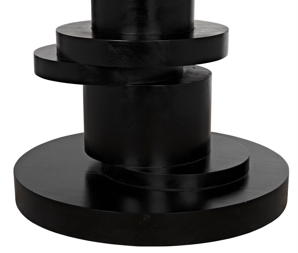 Hugo Dining Table, Hand Rubbed Black