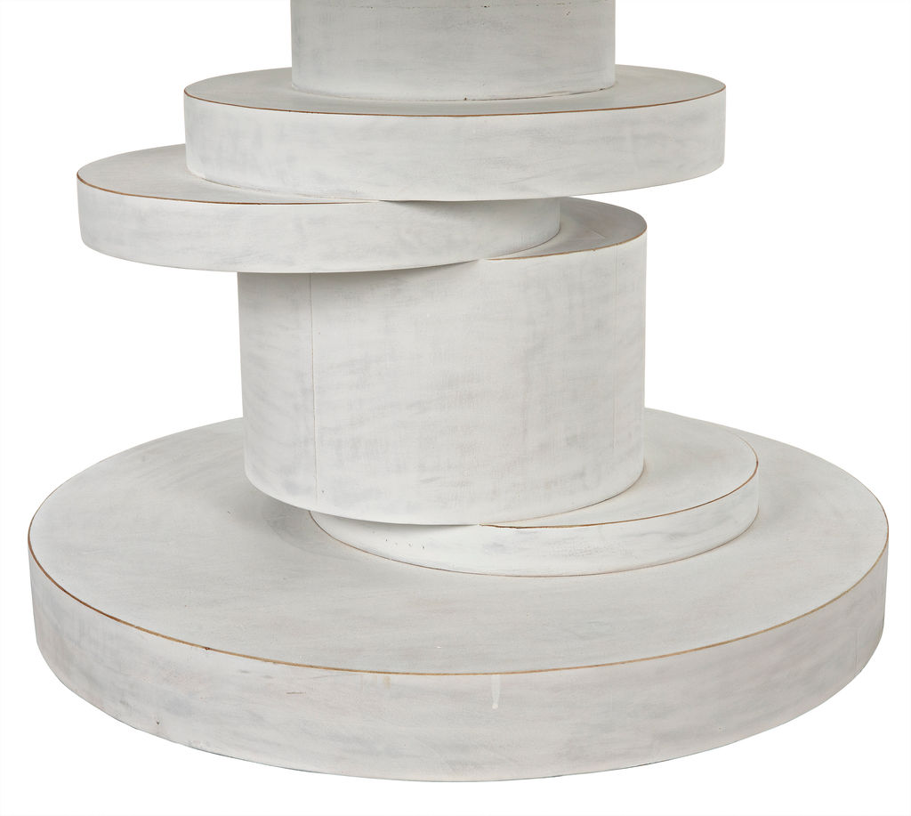 Solid Wood Dining Table 60",  White Wash