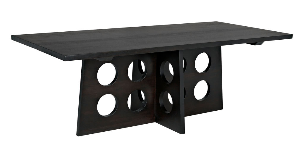 Carlo Dining Table, Ebony Walnut