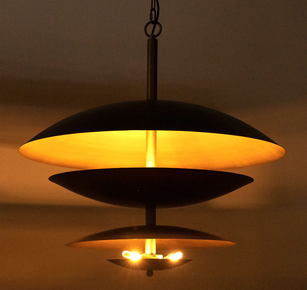 Nora Chandelier, Metal With Aged Brass Finish