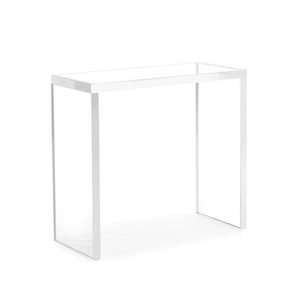 Crystal Side Table, 21.75" X 23.75"