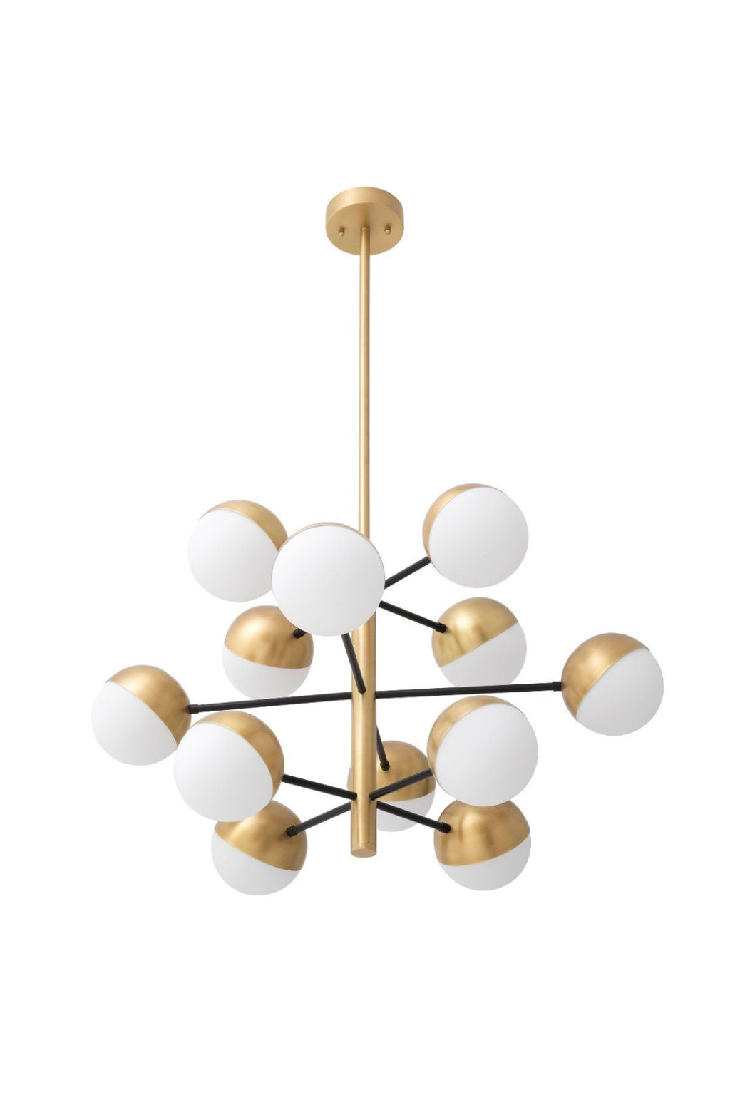 Brass Globe Sputnik Chandelier S