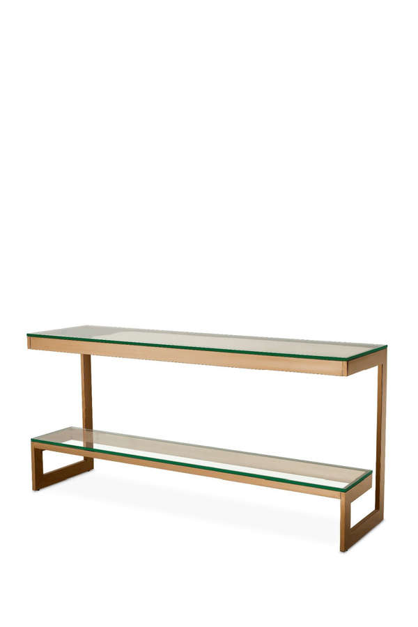 Brushed Brass Console Table