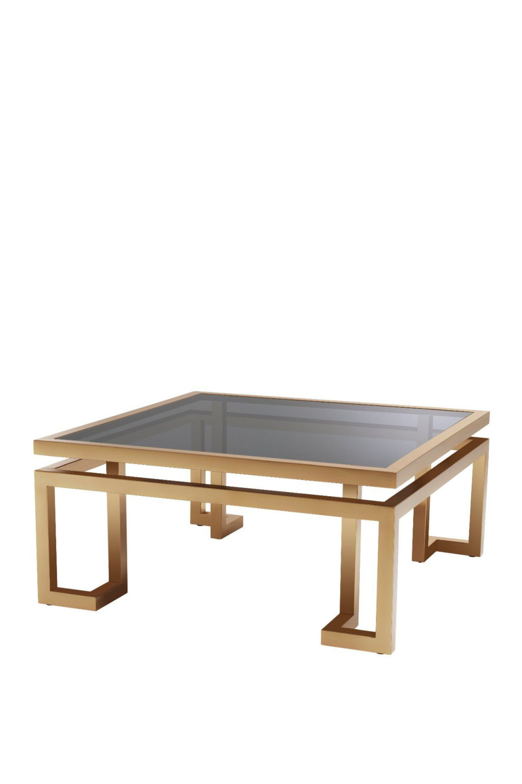 Brushed Brass Square Coffee Table