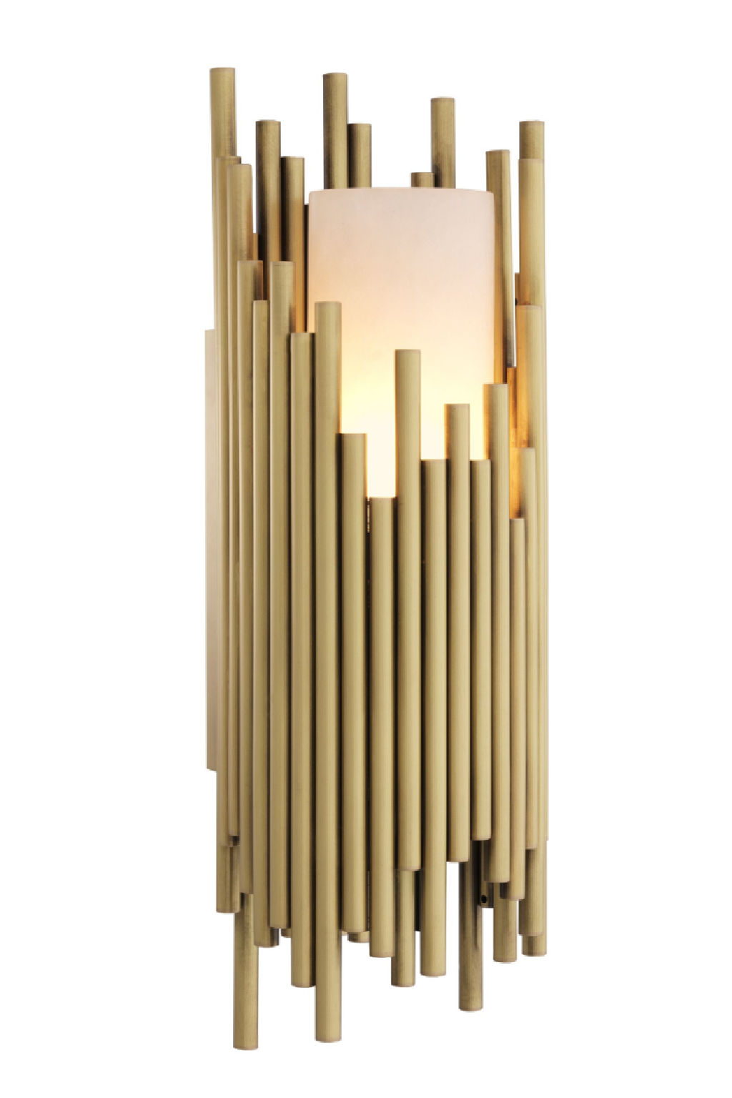 Preview image for Alabaster Brass Wall Lamp