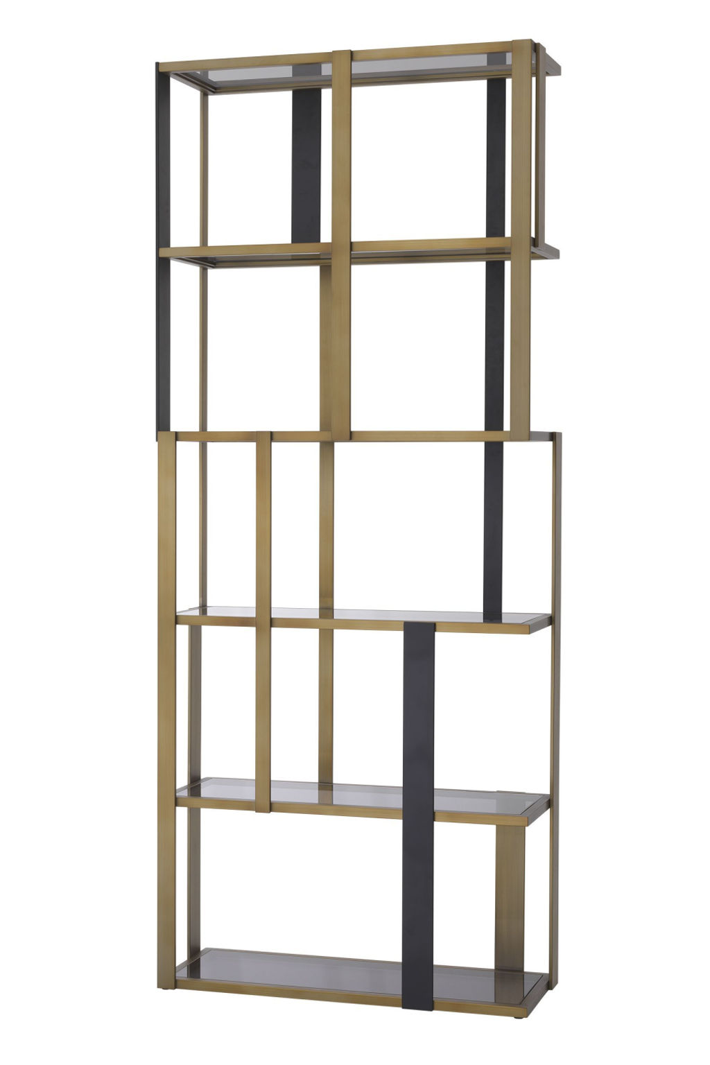 Preview image for Brass 5 Shelf Display Cabinet