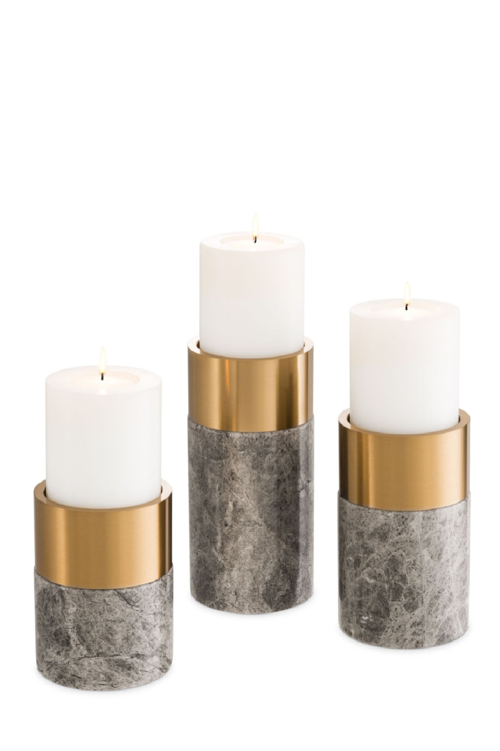 Marble Candle Holder Set