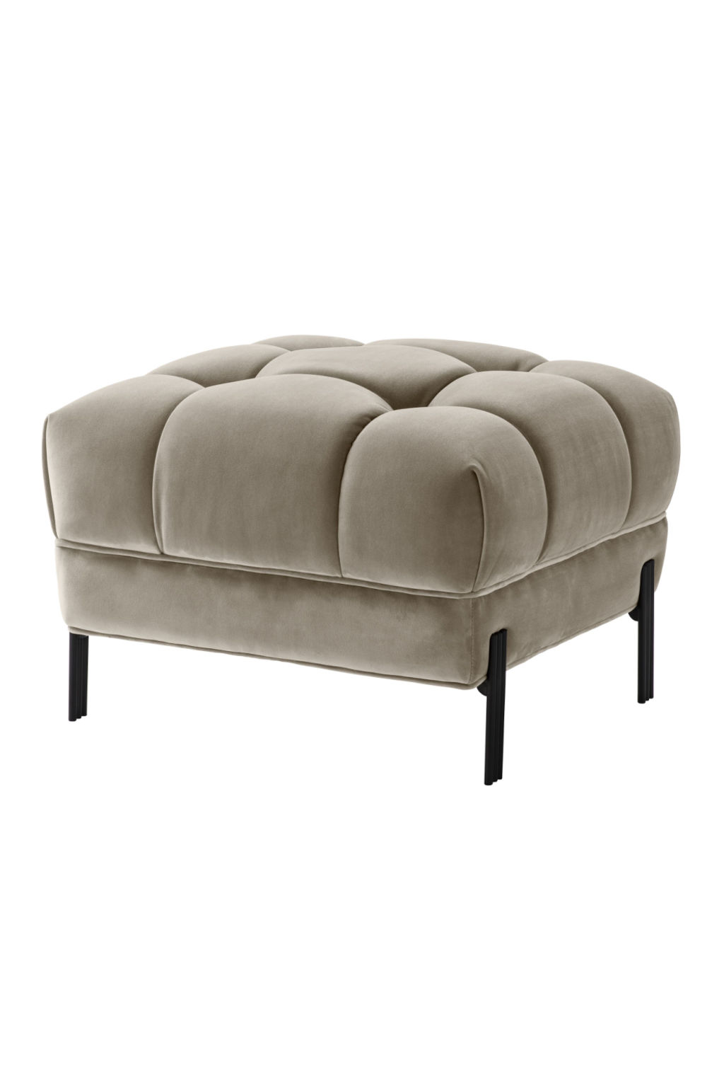 Preview image for Greige Tufted Accent Stool