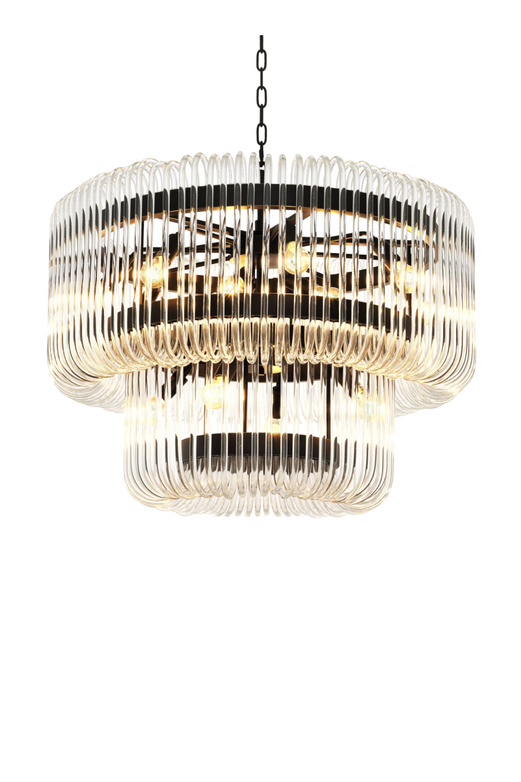 Preview image for 2 Tier Glass Rod Chandelier