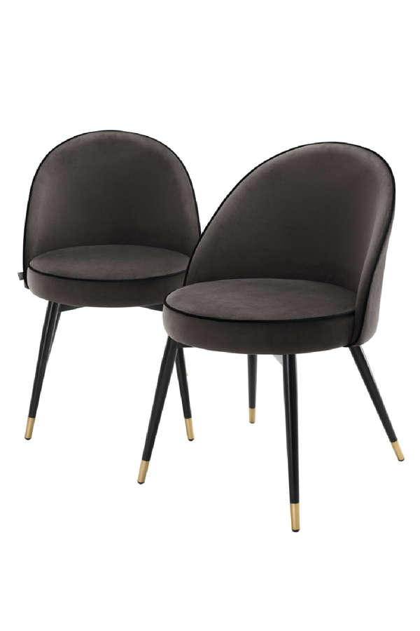 Dark Gray Dining Chair Set Of 2
