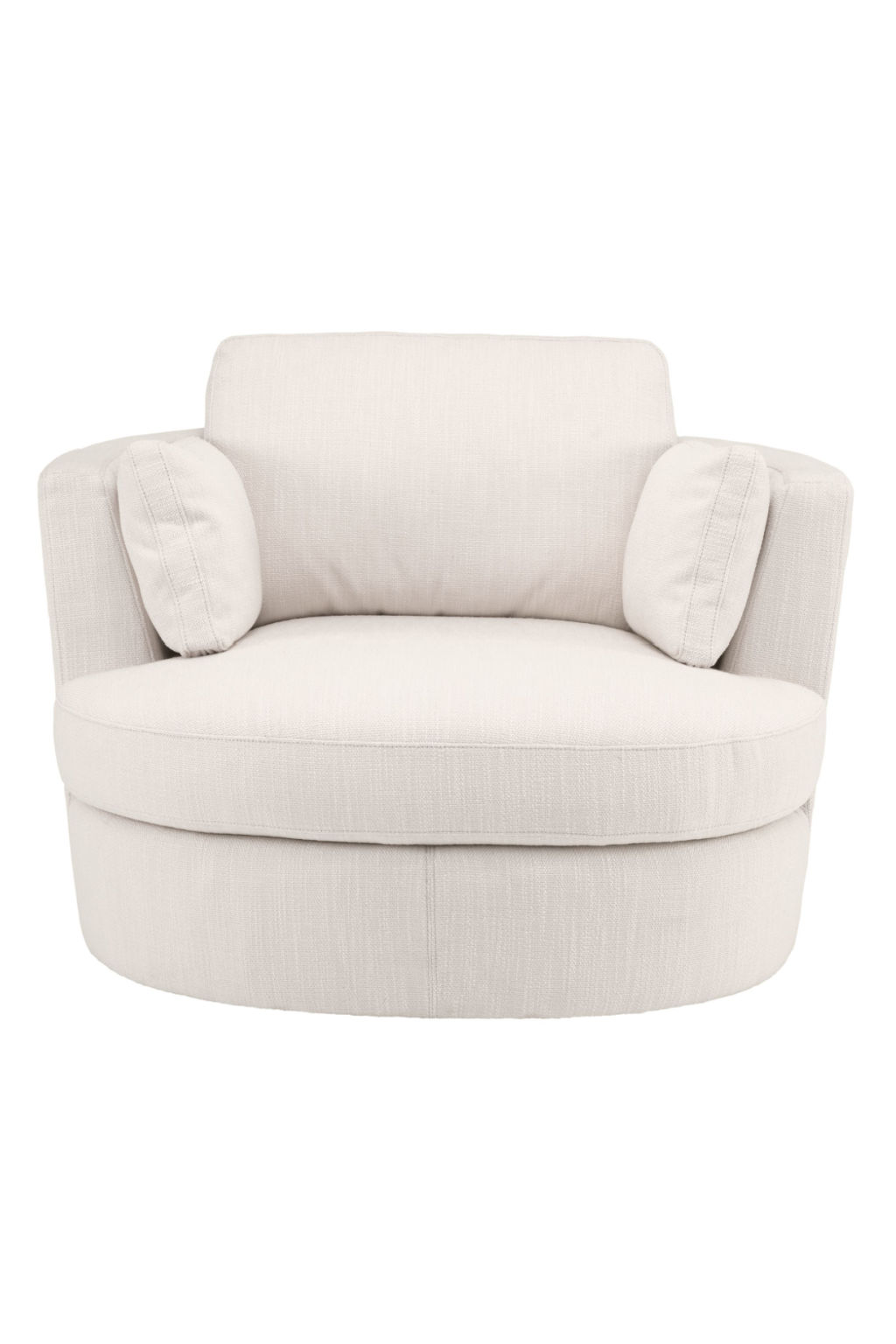 Preview image for Beige Upholstered Swivel Chair