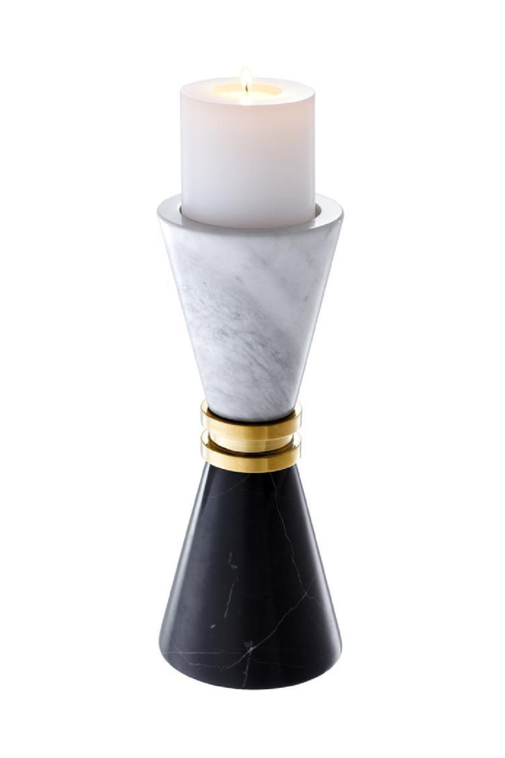Preview image for Marble Hourglass Candle Holder