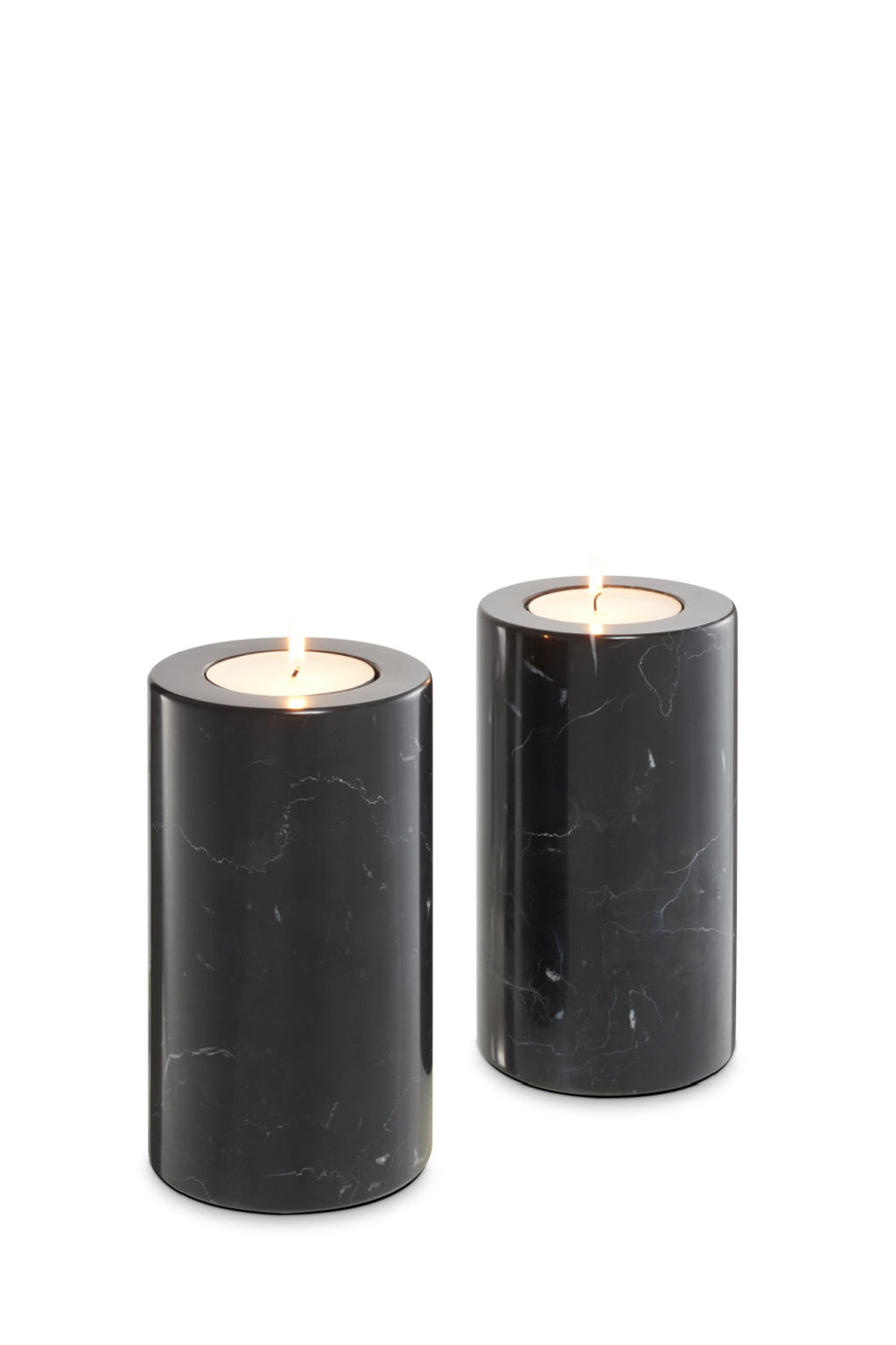 Black Marble Candle Holders 2