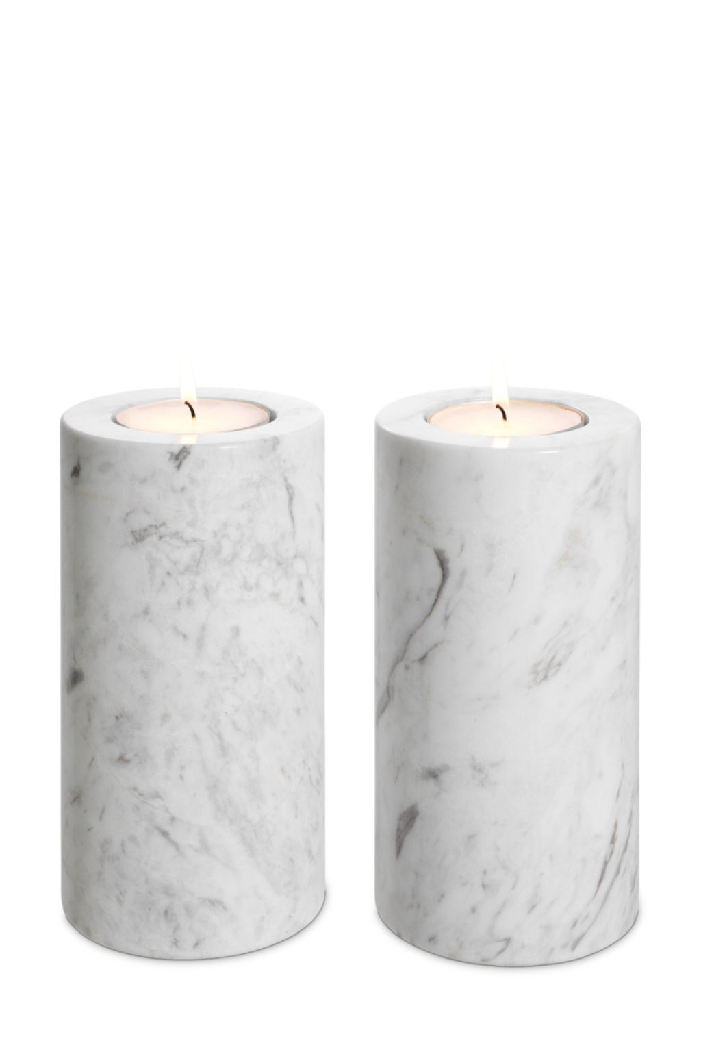 White Marble Tealight Holders 2