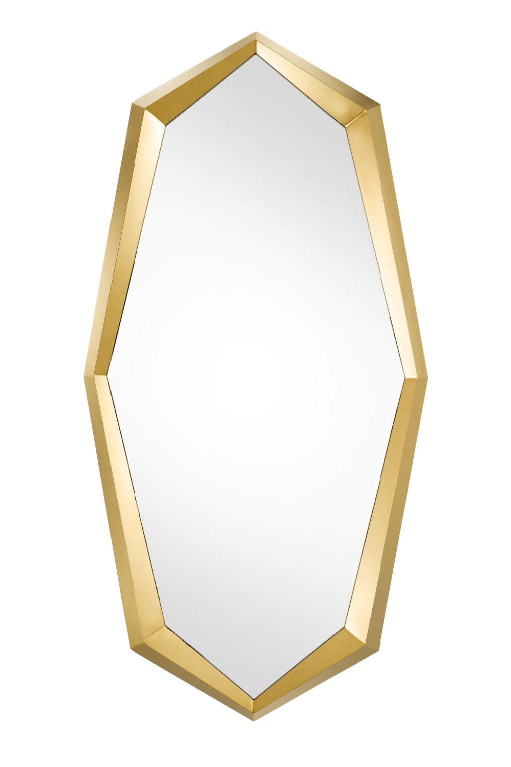 Gold Octagonal Mirror