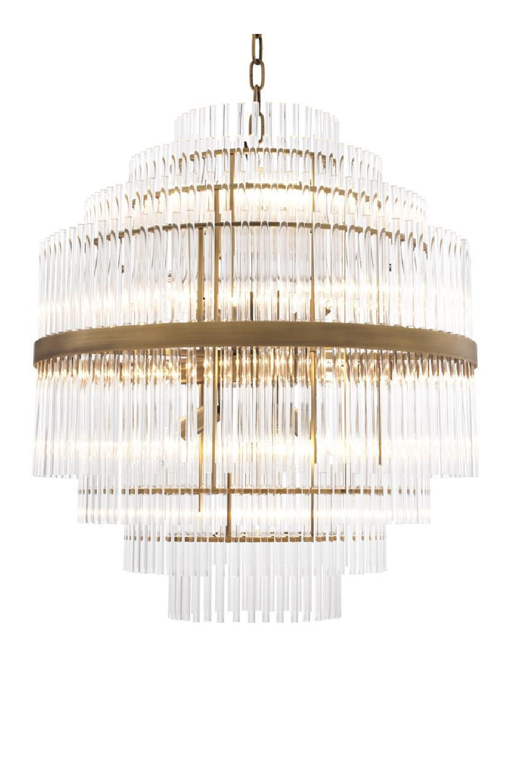 Preview image for Glass Layered Chandelier