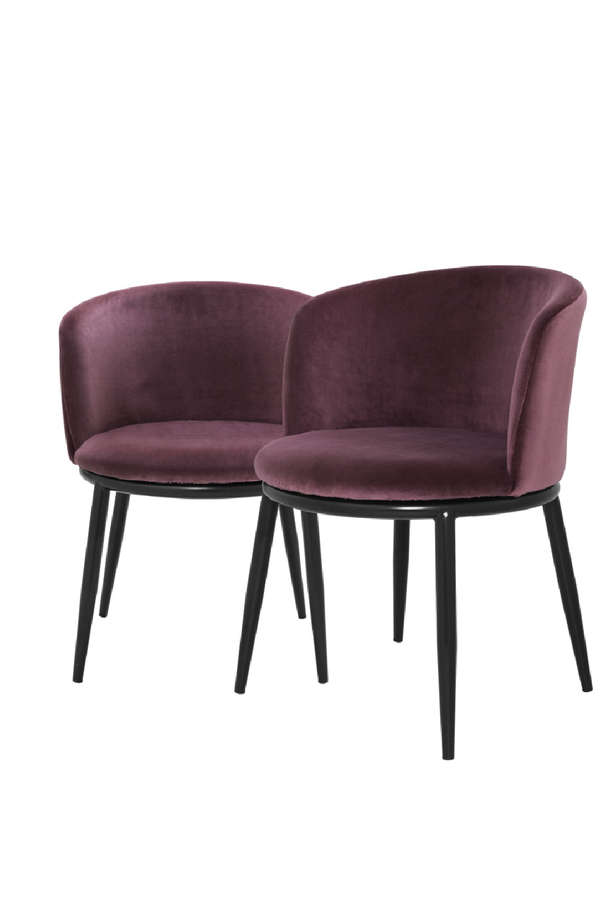 Purple Dining Chair Set Of 2