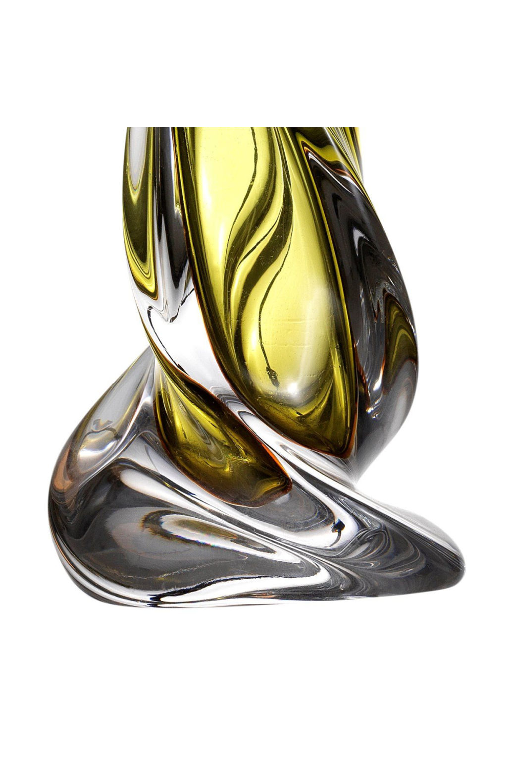 Green Blown Glass Table Lamp