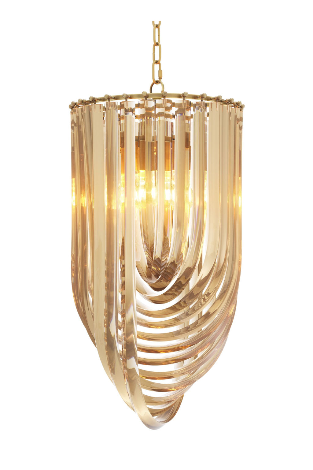 Preview image for Gold Lucite Loop Chandelier