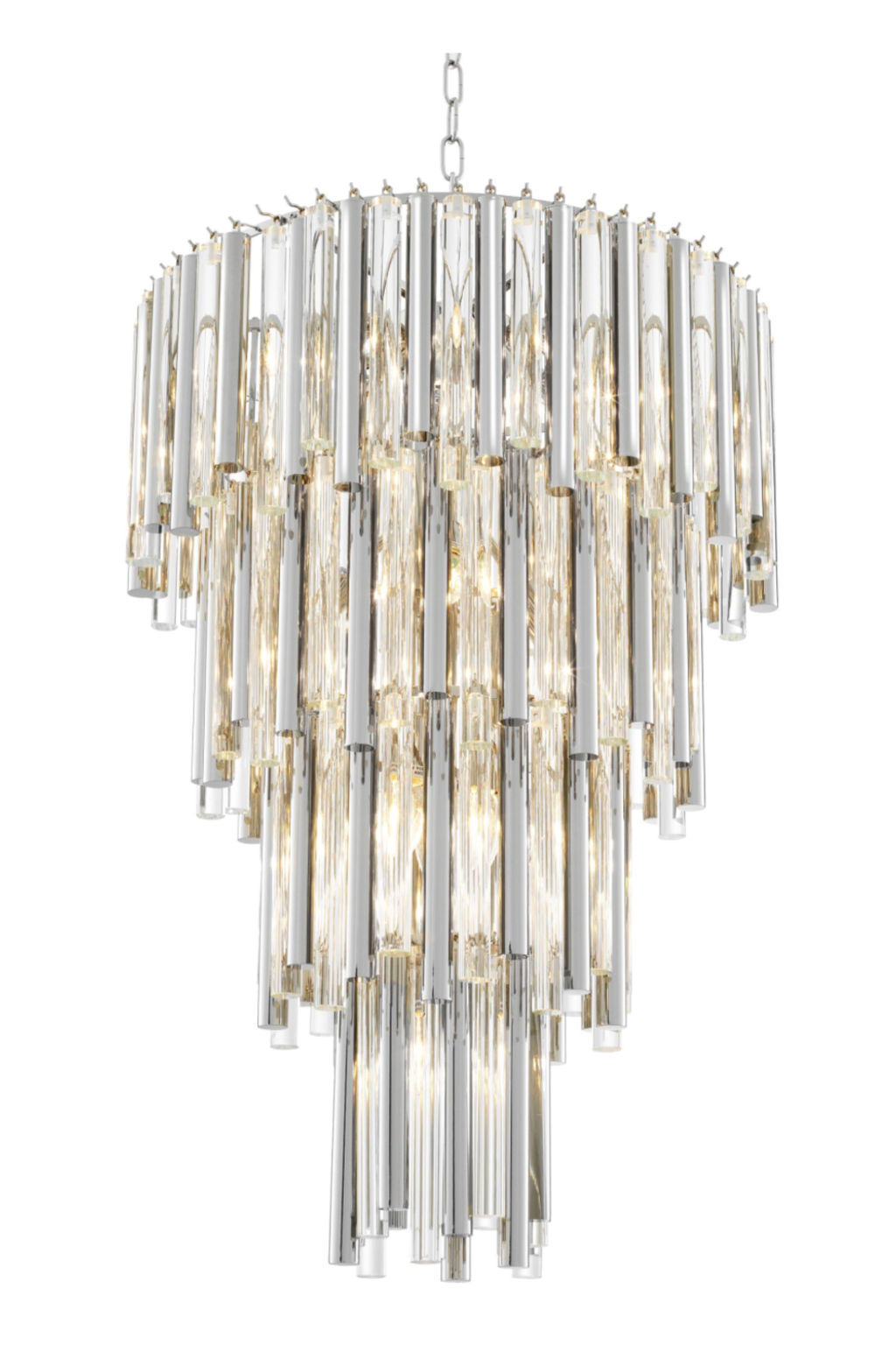 Glass Layered Chandelier