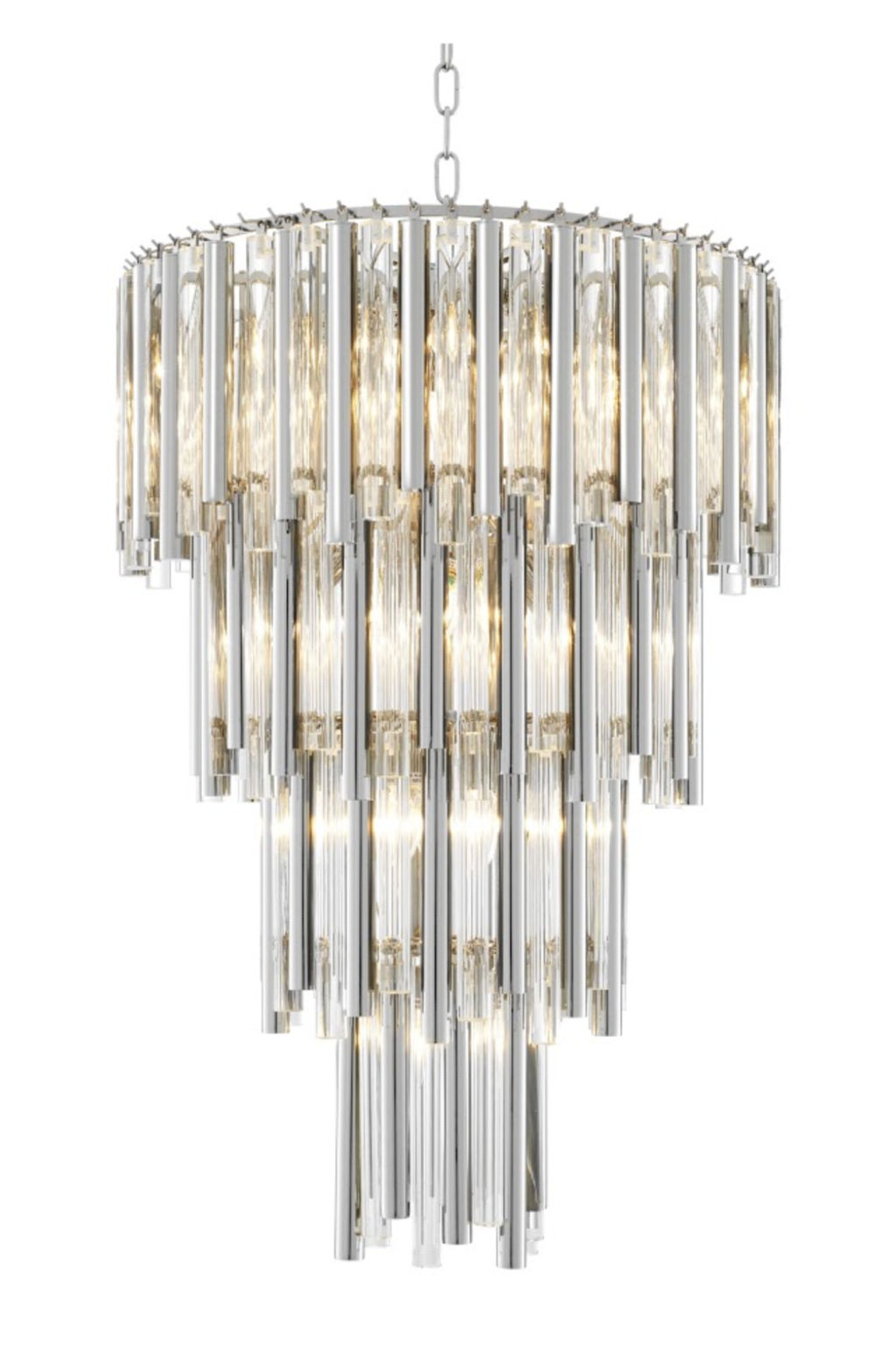 Glass Layered Chandelier
