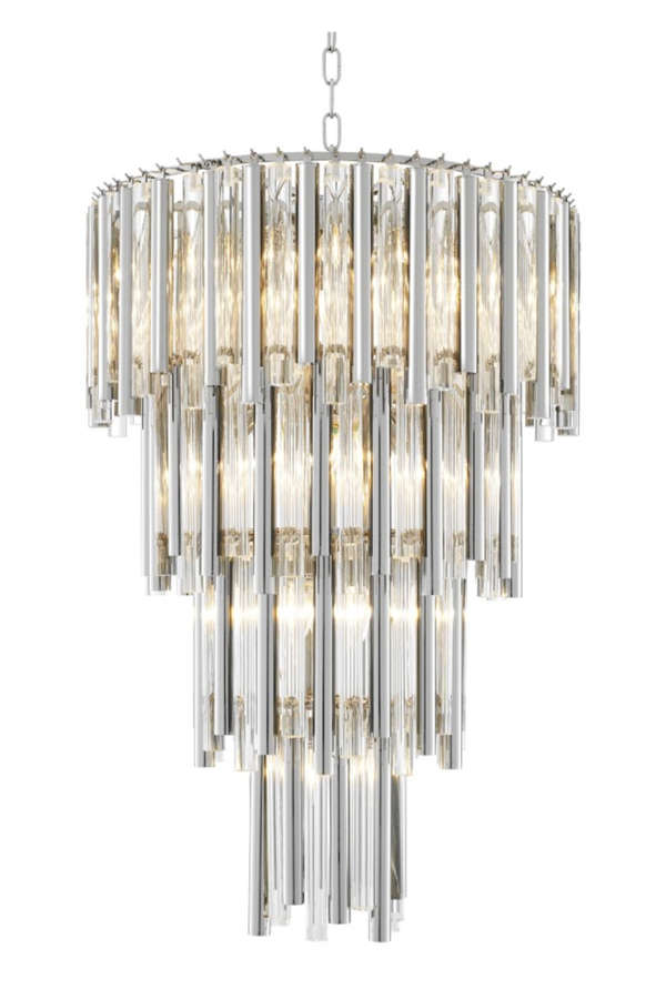 Glass Layered Chandelier