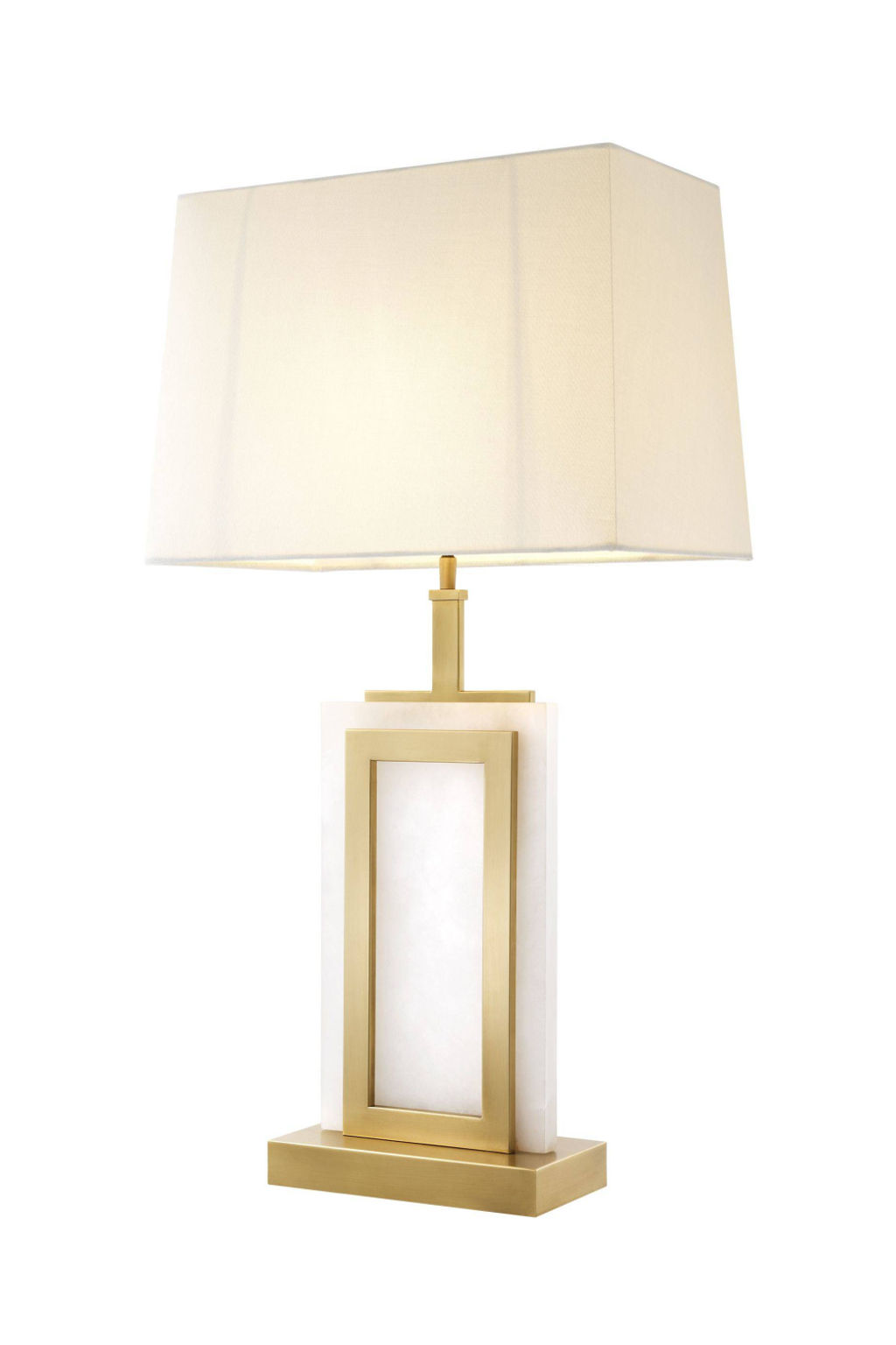 Preview image for Alabaster White Marble Table Lamp