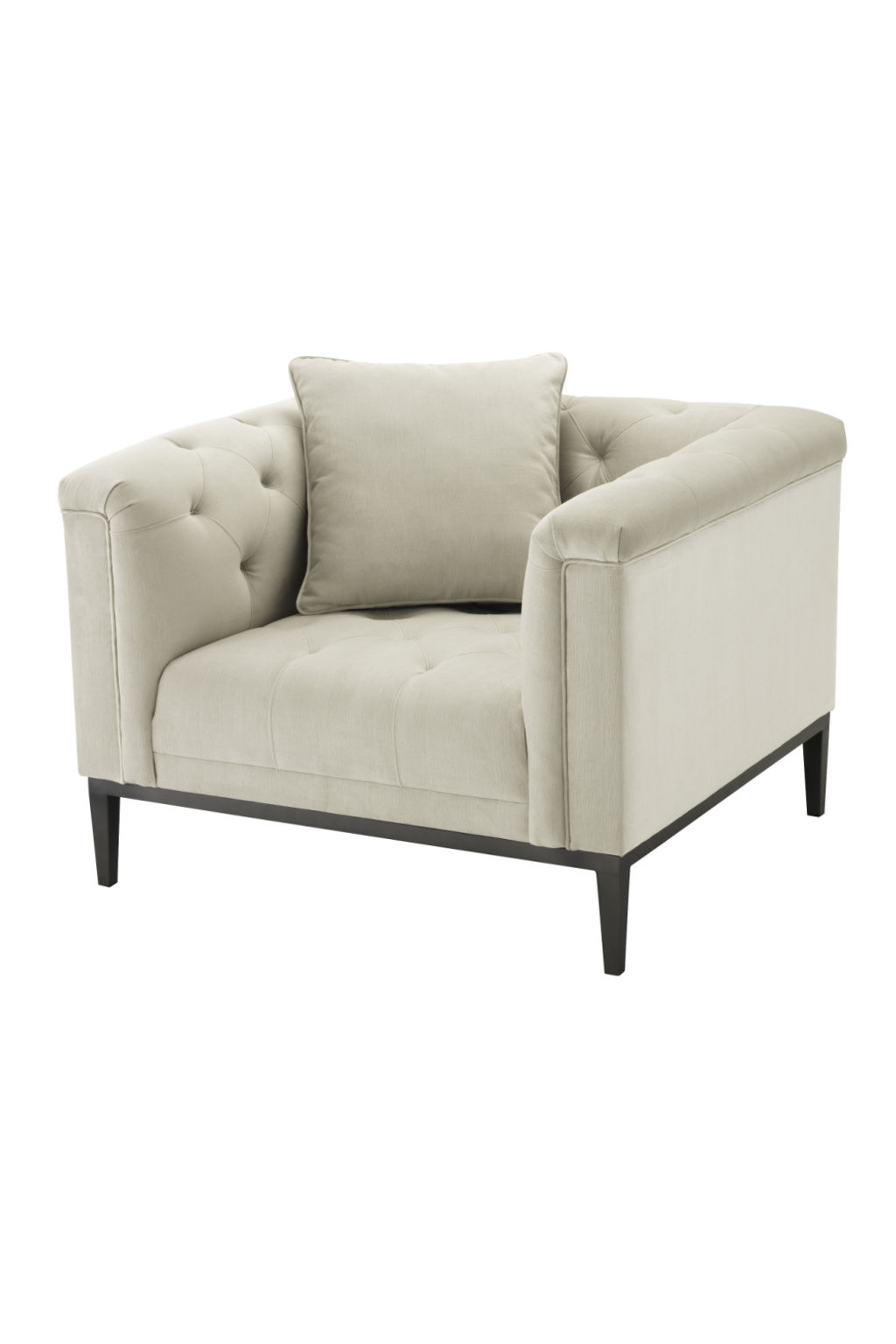 Preview image for Light Gray Chesterfield Chair