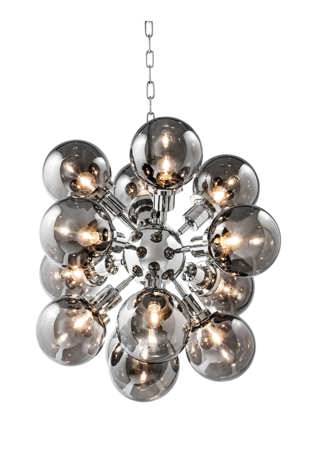 Smoked Glass Chandelier