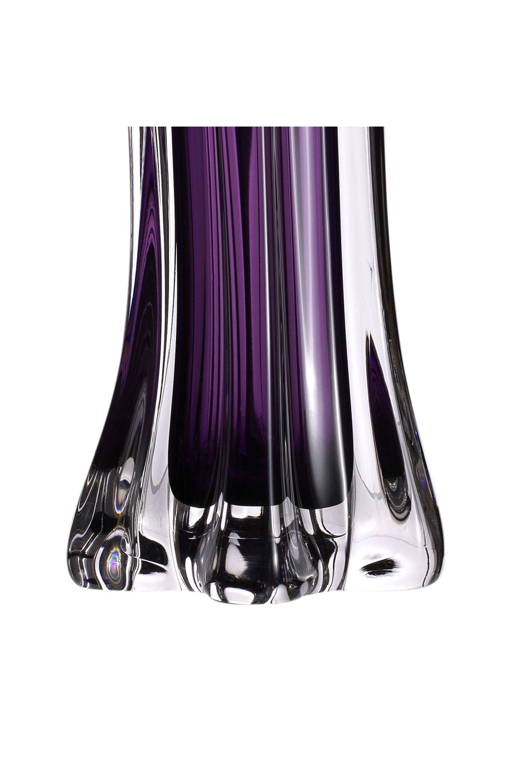 Purple Glass Table Lamp
