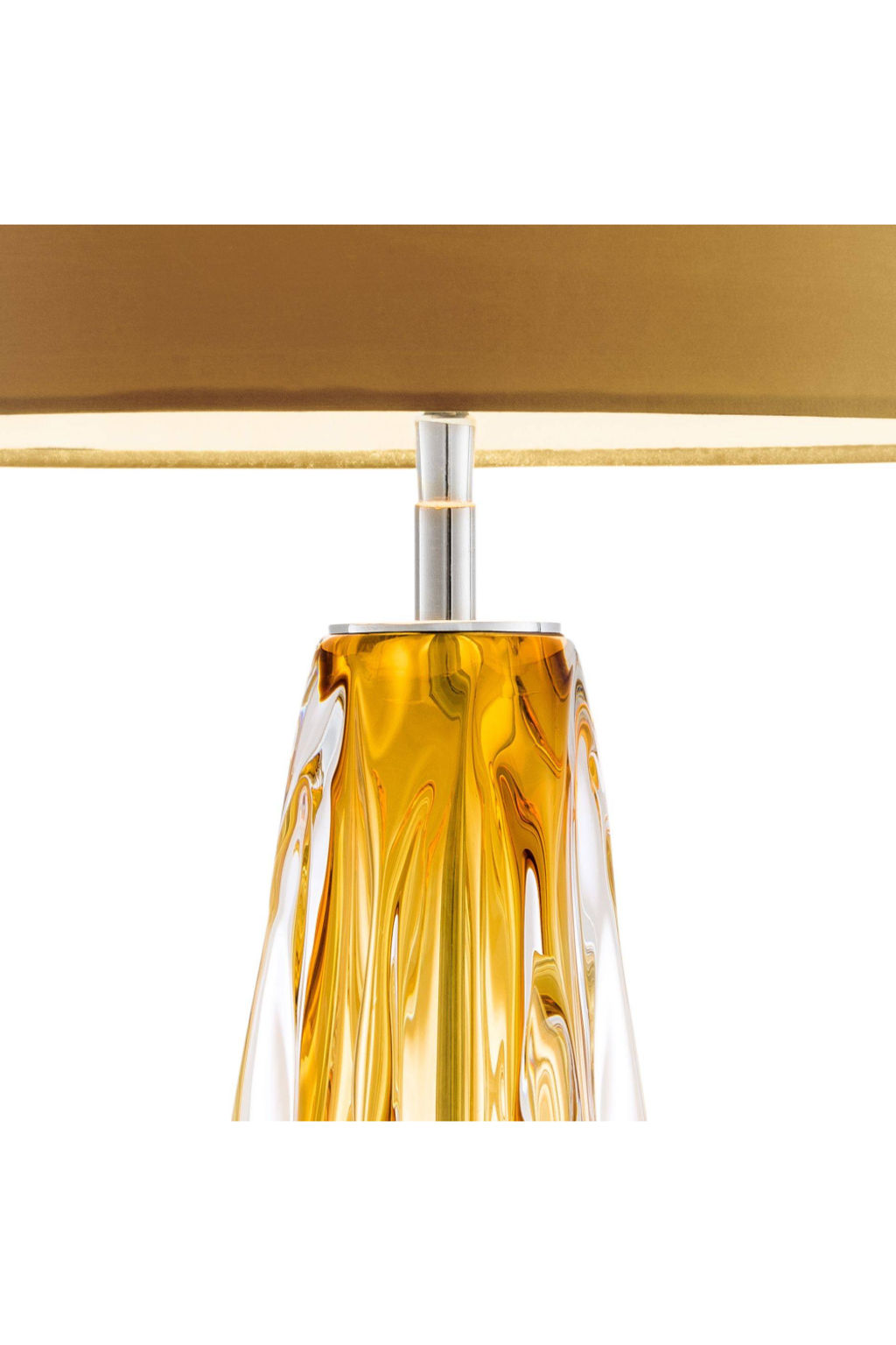 Orange Glass Table Lamp