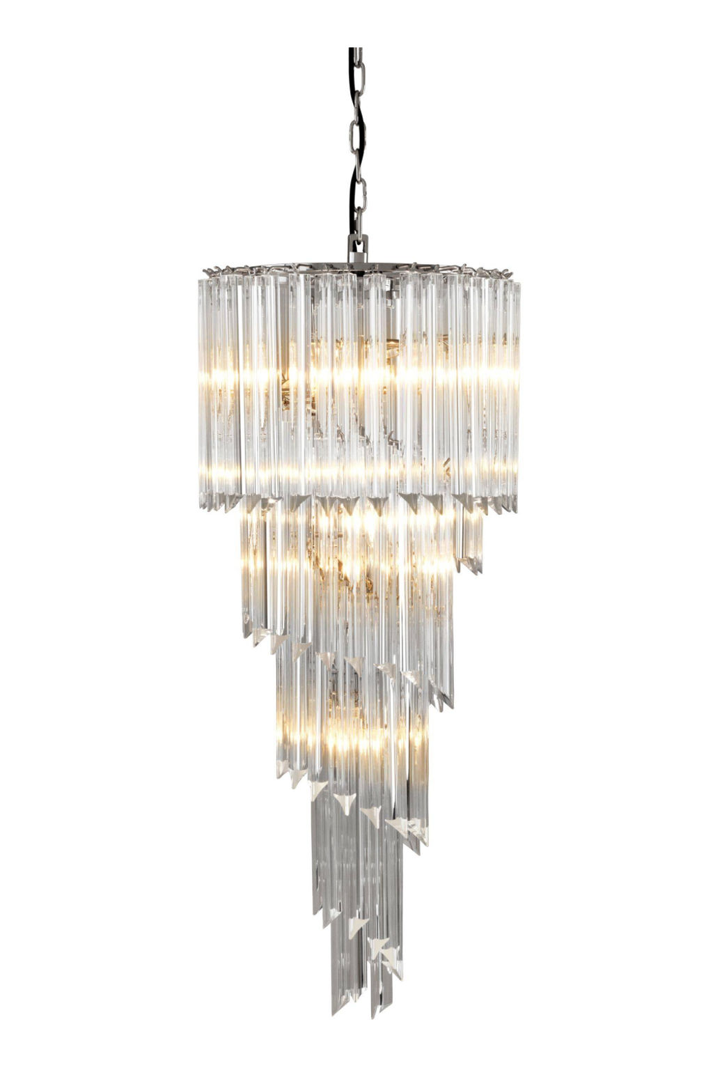 Spiral Crystal Chandelier