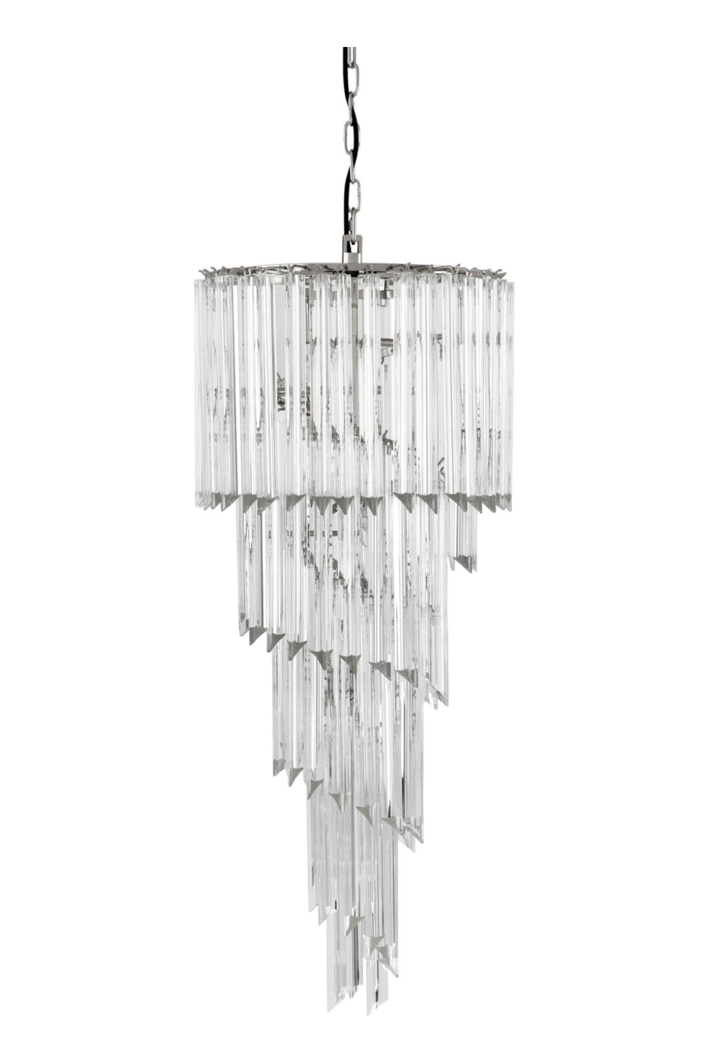 Spiral Crystal Chandelier