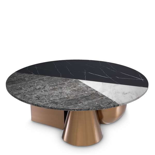Coffee Table, Brushed Copper Finish | Eichholtz Tricolori