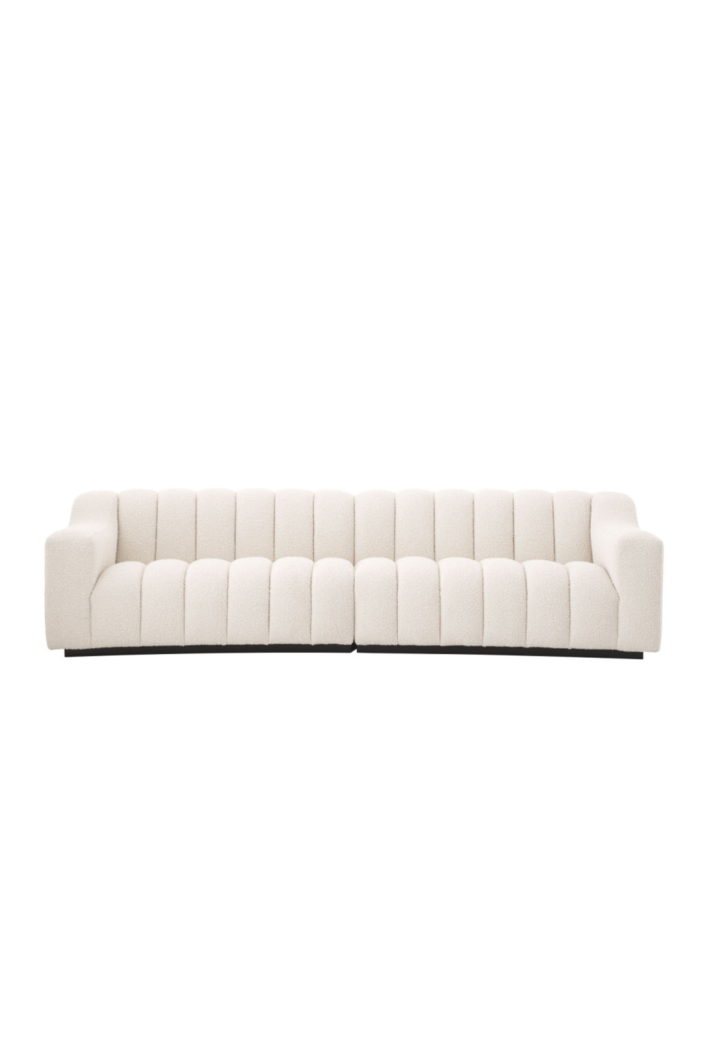 Preview image for Cream Bouclã Channel Stitched Sofa Eichholtz Kelly L