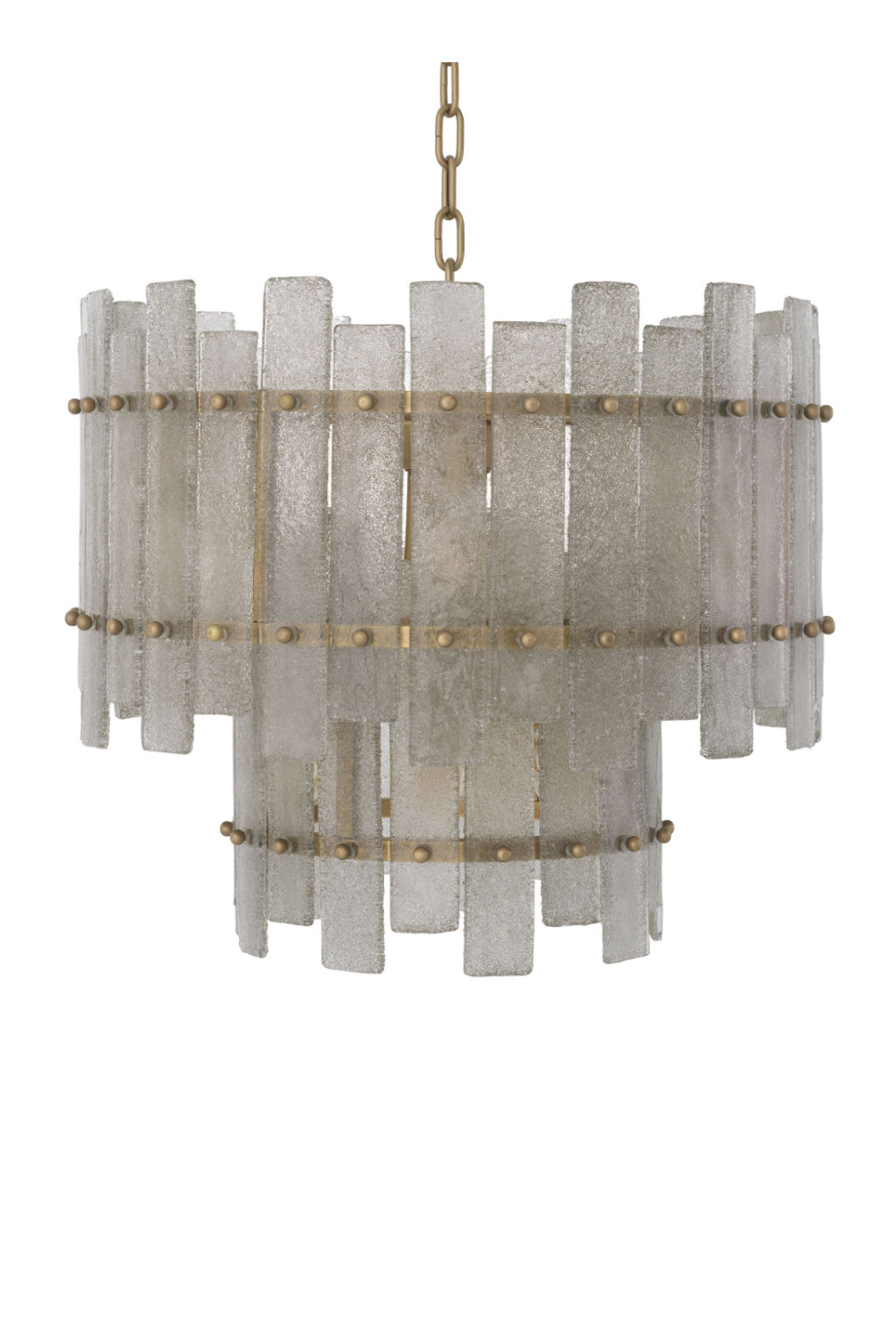 Frosted Hand-Blown Glass Chandelier Eichholtz Caprera